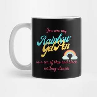 Pen15 Rainbow Gel Pen Funny Mug